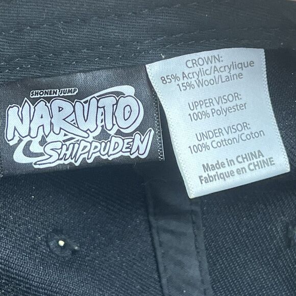 Vintage Naruto Konoha Leaf Hat Cap Thick Embroidered Anime 2007 Snapback RARE - Picture 10 of 10